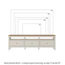 Ver imagem 4 de Rack para TV até 75 Polegadas 100% MDF 180cm Bege Pés em Madeira Maciça Ananda CabeCasa MadeiraOriginals