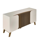 Ver imagem 4 de Buffet Elegance 1,60 Metros com 4 Portas Off White/pinho Ripado Off White/pinho