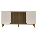 Ver imagem 5 de Buffet Elegance 1,60 Metros com 4 Portas Off White/pinho Ripado Off White/pinho