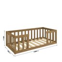 Ver imagem 4 de Cama Montessoriana Infantil Cor Nogueira com Colchão