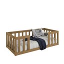 Ver imagem 5 de Cama Montessoriana Infantil Cor Nogueira com Colchão