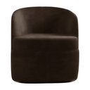 Ver imagem 7 de Kit 2 Poltronas Decorativas Design Moderno Bel Sala de Estar Base Giratória Veludo Marrom G33 - Gran