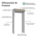 Ver imagem 4 de Porta-Geladeira 103 cm 1 Porta Basculante Branco/Crema Vik Madesa