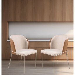 Conjunto 4 Cadeiras para Sala de Jantar Base Metal - 9