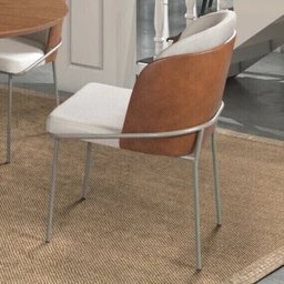 Conjunto 4 Cadeiras para Sala de Jantar Base Metal - 11