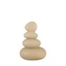 Escultura Decorativa Pedra Empilhada Bege Escuro 19,5cm - 1