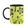 Caneca Colorida Floral Alegre em Cerâmica 325ml - 1