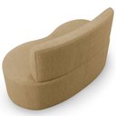 Ver imagem 7 de Sofá 2 Lugares 140cm Orgânico para Sala de Estar Living Larissa L02 Linho Bege Escuro - Lyam Decor
