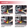 Trava de Pneu Universal Kit 2 Uni Bloqueador de Roda Moto Carro Antifurto Roubo Seguranca Reboque Au - 6
