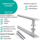 Ver imagem 5 de Puxador Inox Escovado Barra Chata 1 Metro Todas Portas