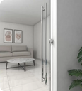 Ver mais imagens de Puxador Inox Escovado Barra Chata 1 Metro Todas Portas