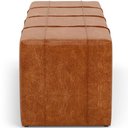 Ver imagem 5 de Puff Decorativo Living Sala de Estar 195 Cm Roma W01 Couríssimo Camel - lyam