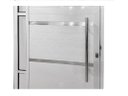 Ver imagem 2 de Porta Pivotante de Alumínio Lambril 2,10 x 0,90 Com Frisos Direita Cor Branco