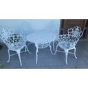 Ver imagem 2 de Conjunto de Mesa para Jardim Floral em Alumínio Fundido Unifer Móveis