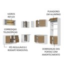 Ver imagem 5 de Armário de Cozinha Completa de Canto 459cm Branco Rustic Glamy Madesa 01