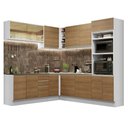 Ver imagem 3 de Armário de Cozinha Completa de Canto 459cm Branco Rustic Glamy Madesa 01