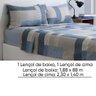 Jogo Lençol Microfibra Duplo Estampado Cama Solteiro Jacob-Geométrico - 2