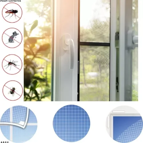 Tela Mosqueteira para Proteção Animais e Insetos 105x105cm - 1