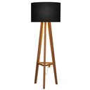 Ver imagem 1 de Luminária de Chão Tripé Celta com Cúpula Abajur Black/nature