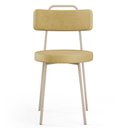 Ver imagem 6 de Kit 02 Cadeiras Decorativas Estofada Sala Jantar Barcelona Arena L02 Couríssimo Fendi - Lyam