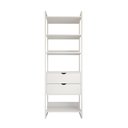 Ver imagem 3 de Guarda Roupa Aberto Industrial Solteiro 1 Módulo com Gaveta Branco Ferro Branco
