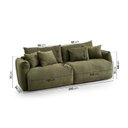 Ver imagem 3 de Sofá 2 Lugares 200cm Comfy CabeCasa MadeiraOriginals Verde