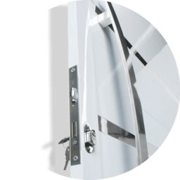 Porta de Alumínio Pivotante Lambri 210x100cm com Puxador Evolution Super Brimak - 2