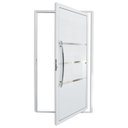 Ver imagem 1 de Porta de Alumínio Pivotante Lambri 210x100cm com Puxador Evolution Super Brimak
