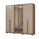 Ver imagem 3 de Guarda-Roupa Casal Reflecta LED 6 Portas 4 Gavetas com Pés Atacama Moval