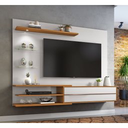 Home Suspenso Amur Off White com Freijó - MoveisAqui - 1
