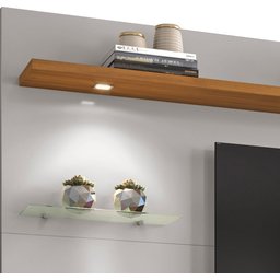 Home Suspenso Amur Off White com Freijó - MoveisAqui - 3
