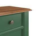 Ver imagem 7 de Mesa de Cabeceira Rústica Madeira Maciça 3 Gavetas Verde - Apaixone & Decore
