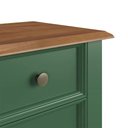 Ver imagem 6 de Mesa de Cabeceira Rústica Madeira Maciça 3 Gavetas Verde - Apaixone & Decore
