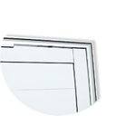 Ver imagem 2 de Porta Pivotante Lambril Miraggio com Puxador Super 210cm x 120cm Brimak Abertura Direita Preto