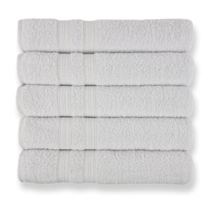 Kit Hotel 5 Toalhas Super Grossa e Felpuda 80x150cm Branco Beka