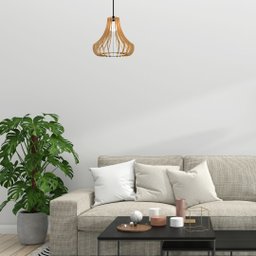 Luminária Teto tipo Pendente GANCHO MDF Completa -:MDF CRU - 2 Luminária Teto tipo Pendente GANCHO MDF Completa -:MDF CRU - 2