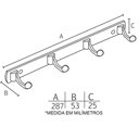 Ver imagem 2 de Cabide - 9004-4 - Cromado