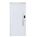 Ver imagem 1 de Porta Pivotante de Alumínio Branco com Puxador com Fechadura Digital Linha Roma/Direita/ 210 x 120