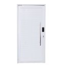Ver imagem 1 de Porta Pivotante de Alumínio Branco Com Puxador com Fechadura Digital Linha Roma/Direita/ 210 x 120