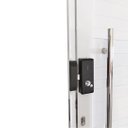 Ver imagem 5 de Porta Pivotante de Alumínio Branco Com Puxador com Fechadura Digital Linha Roma/Direita/ 210 x 120