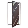 Porta de Alumínio Pivotante Lambril 210x100cm com Puxador Corten Super Oasis Brimak - 1