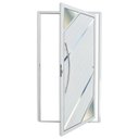 Ver imagem 1 de Porta de Alumínio Pivotante Lambril 210x100cm com Puxador Oasis Super Brimak