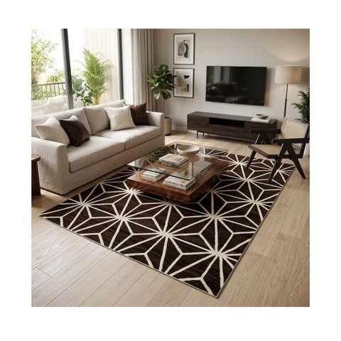 Tapete para Sala Soft Delicate 200x300 1022 Marrom