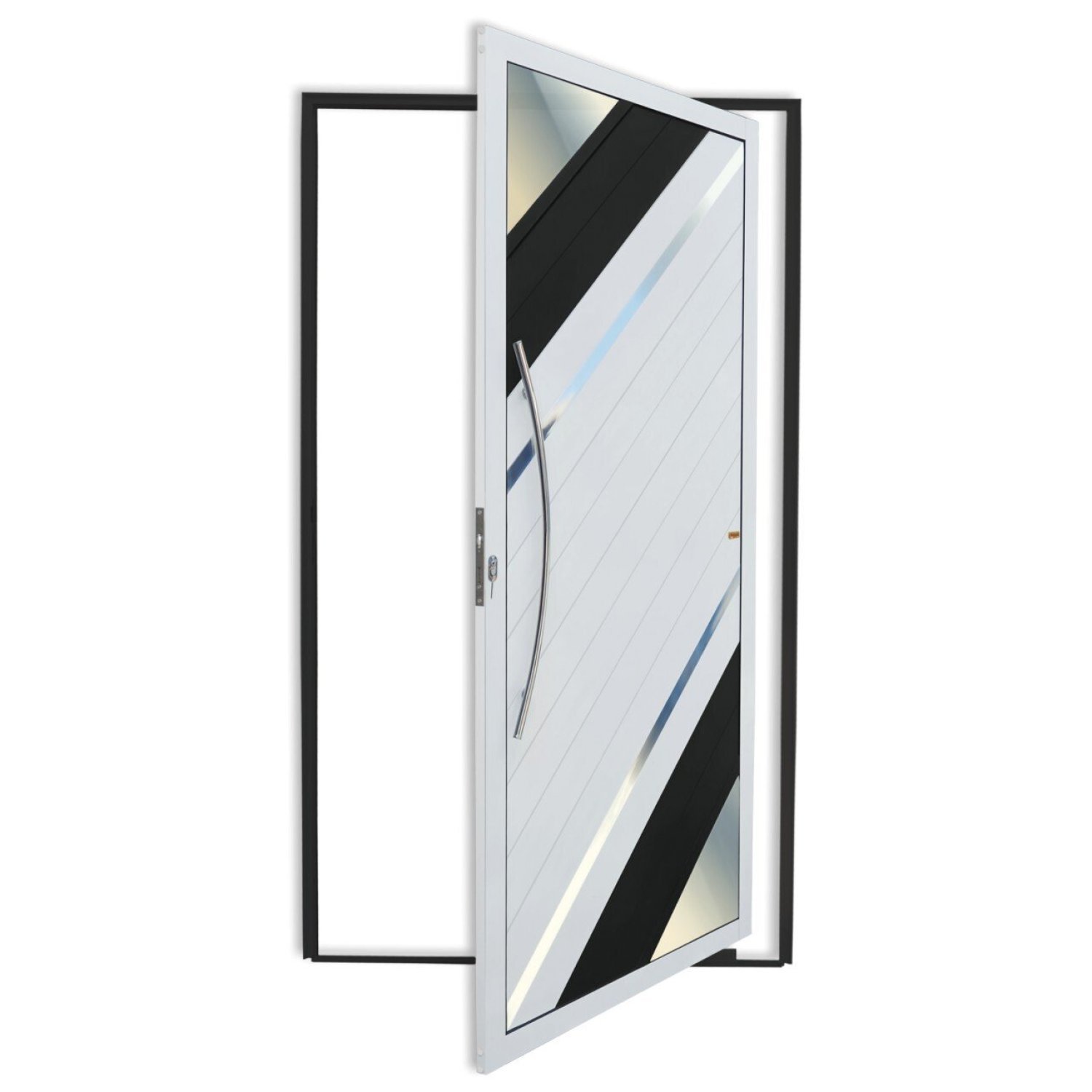 Porta Pivotante Lambril Oasis com Puxador Super 210cm x 100cm Brimak - 1