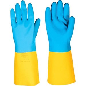 Luva Latex/neoprene Peq Amarela/azul - Vonder