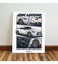 Ver imagem 4 de Kit 3 Quadro Jdm Carro Placa Decorativa Japão Supra Skyline 28x20cm