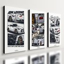 Ver imagem 1 de Kit 3 Quadro Jdm Carro Placa Decorativa Japão Supra Skyline 28x20cm