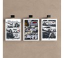 Ver imagem 2 de Kit 3 Quadro Jdm Carro Placa Decorativa Japão Supra Skyline 28x20cm