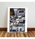 Ver imagem 3 de Kit 3 Quadro Jdm Carro Placa Decorativa Japão Supra Skyline 28x20cm