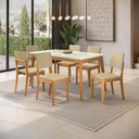 Ver imagem 2 de Conjunto Sala de Jantar Nara Kappesberg em Madeira Maciça com 6 Cadeiras
